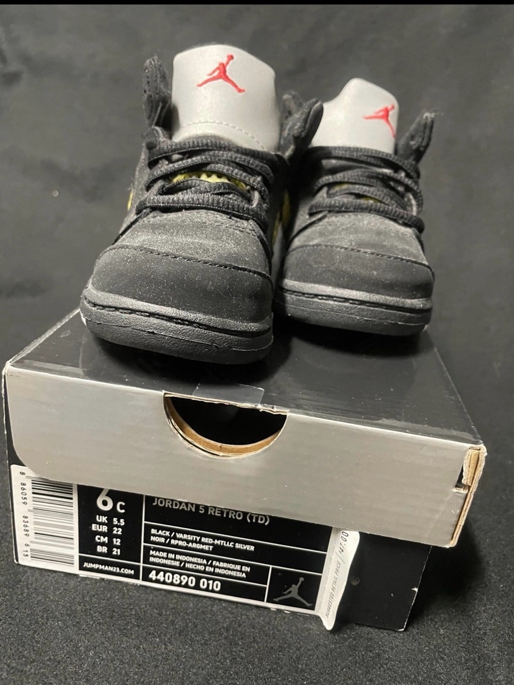 Brand New Jordan 5 Retro Baby Shoes